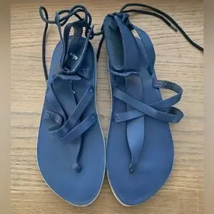 Sandales D'été Free People Enveloppantes - Taille 36 - Marron - Style Gladiateur - Neuf Sans Boîte